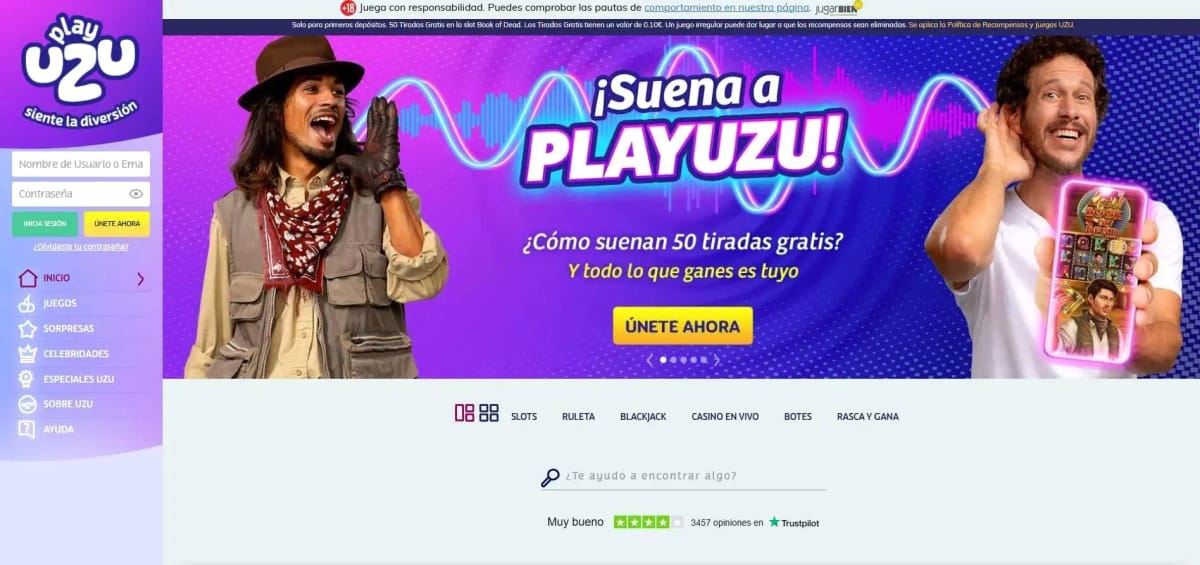 Inicio Playuzu Casino México